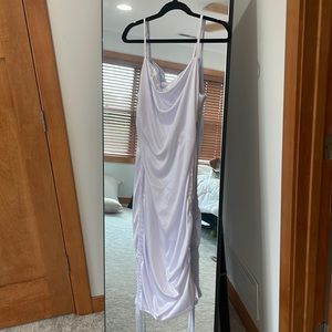 Silky Ruched Party Dress